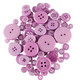Lilac Buttons in Mixed Sizes - 100g Bag